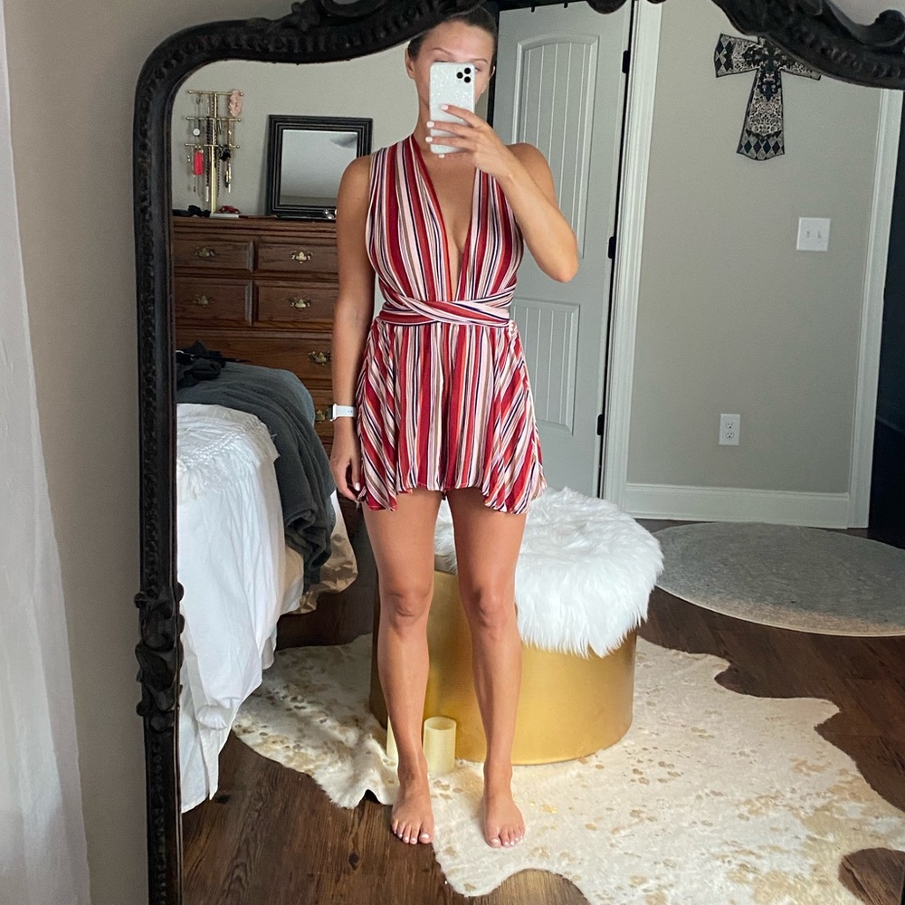 American threads Multi tie romper